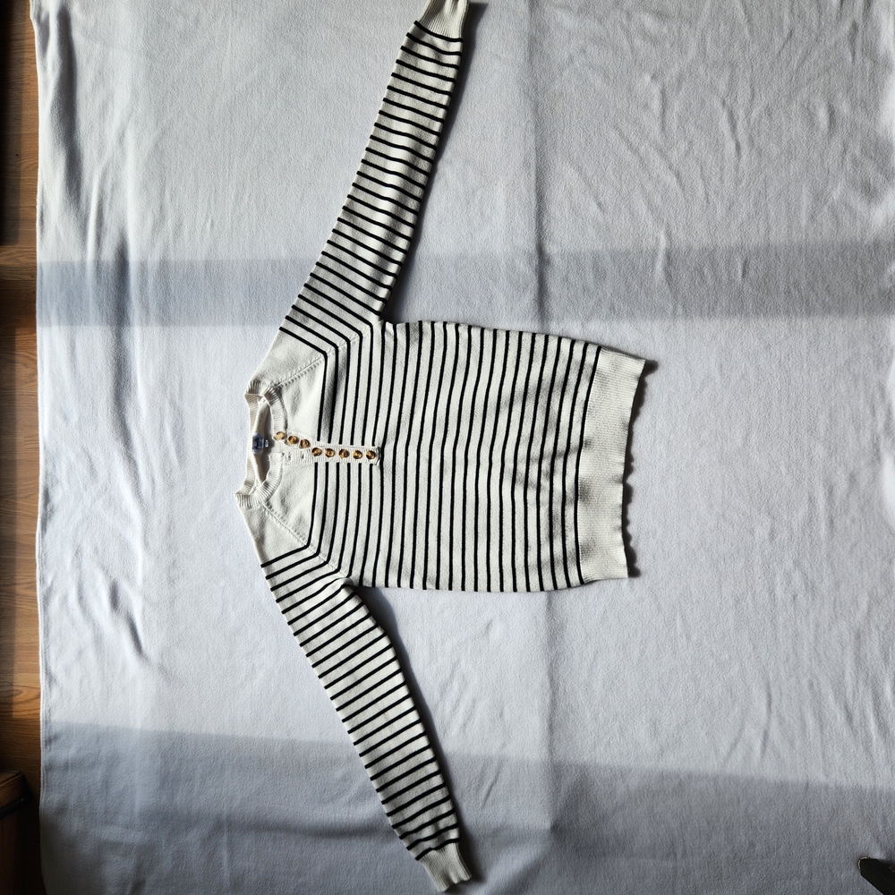 Tall Amalli Talli Striped Henley Sweater